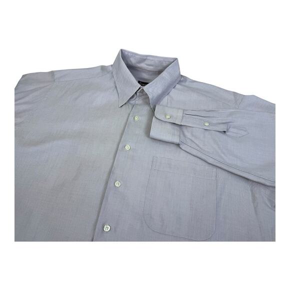 Gitman Bros Shirt Mens 16.5 34 Purple Dress Shirt Business Casual Preppy Wedding - Picture 1 of 16
